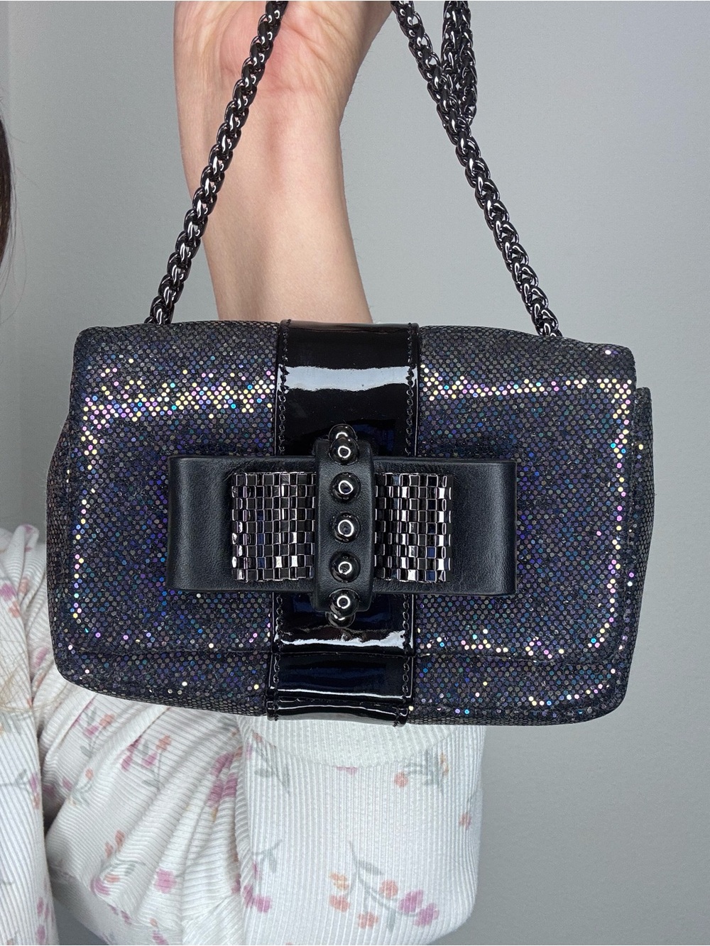 Christian Louboutin Sweet Charity rainbow glitter with Entrupy and dust bag - Picture 3 of 16